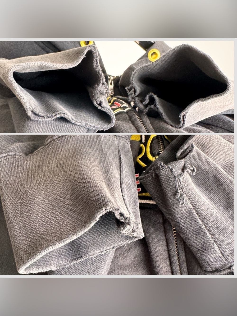 Vtg Rockstar Energy Drink Hoodie One Industries Y2K Black Zip Up Sweatshirt M - Picture 7 of 11